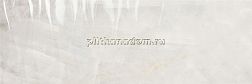 Porcelanite Dos Monaco 1217 White Relieve Wave Rett Белая Глянцевая Ректифицированная Настенная плитка 40x120 см