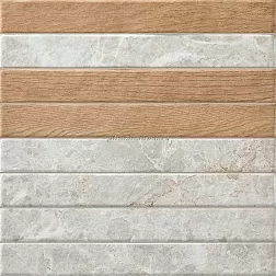 La Platera Capri Brick White Mix Бежевая Матовая Настенная плитка 35x35 см