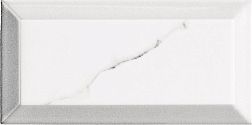 Vallelunga Minimarmi 6001183 Statuario Asola Белая Глянцевая Настенная плитка 7,5x15 см