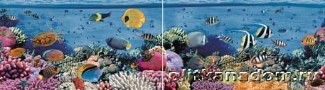 CeraDim Декоративные элементы Dec Reef Panno Панно (из 2-х шт) 25х90 см