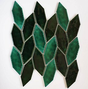 Orro Mosaic Orro Ceramic Green Garden Зеленая Глянцевая Мозаика 26,8х26,8 см