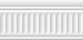 Керама Марацци Бланше 19048-3F Бордюр белый структурированный 9,9х20 см