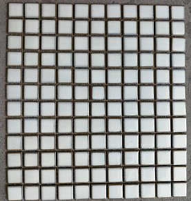 Tonomosaic Мозаика из камня, керамики и стекла AMK 20 (CB-100) Белая Глянцевая Мозаика 30х32,8 (2,5х2,5) см