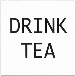Керама Марацци Итон AD-A170-1146T Декор Drink tea 9,9х9,9 см