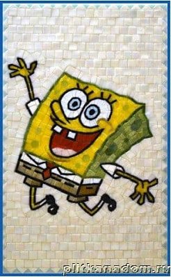 Architeza Панно Sponge Bob Худож. Панно из стекл.мозаики30х50