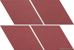 Equipe Rhombus 21312 Red Керамогранит 14x24 см