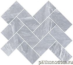 Vitra Marmori K946570LPR Мозаика Шеврон дымчатый серый 31,5х28 (5х10) см