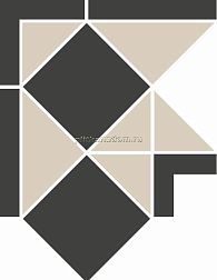 Top Cer Portree Black Corner Черный Матовый Угол 23,6х23,6 см