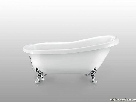 Magliezza Alba CR Акриловая ванна (ножки хром) 168,5х72,5