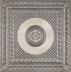 Ceracasa Dolomite Deco Fortune Cinder Plata Rect Декор 49,1x49,1 см