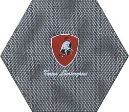Tonino Lamborghini Indy Decoro Logo TL Esagono lato 20 Серый Матовый Декор 34,6x40 см