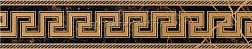 Versace Marble 240203 Fascia Greca Lapp. Nero Бордюр 11,5x58,5 см