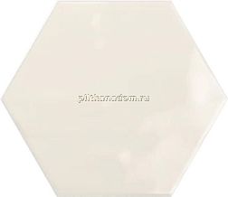 Ribesalbes Geometry Hex Ivory Glossy Бежевая Глянцевая Настенная плитка 15х17,3 см