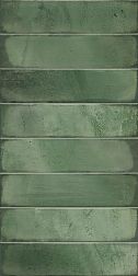 Azori Bricks Green Зеленая Глянцевая Настенная плитка 31,5х63 см