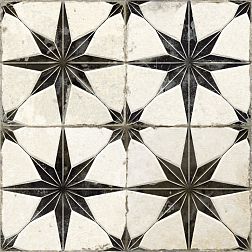 Museum Fs Star LT Black Черно-белая Матовая Напольная плитка 45х45 см