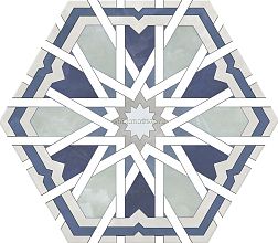 Monopole Radiant Blue Синий Сатинированный Керамогранит 20x24 см