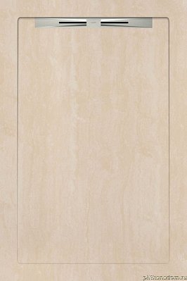 Aquanit Slope Душевой поддон из керамогранита, цвет Traverten Bianco, 90x135