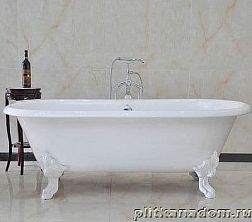 Magliezza Patricia WH Чугунная ванна (ножки белые) 168х76,5