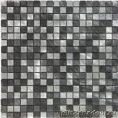Self Alluminio Graffio Mix Grigio (Tessere 1,5x1,5) Декор 30х30