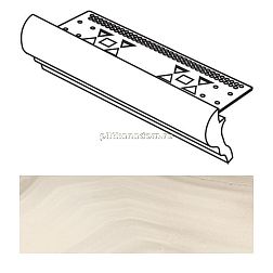 Roberto Cavalli Agata Bianco Toro Con Lamina Бордюр 4x60 см