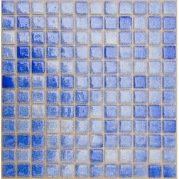 MVAPrintMosaic Мозаика стеклянная с напылением 25ST-M-003 Синий кобальт 31,5х31,5 см