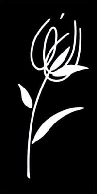 Halcon Ceramicas Blancos Decor Tulipan Negro Декор 30x60