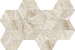Atlas Concorde Marvel Diva Taj Mahal Hex Lapp. Бежевая Мозаика 23,3х40,3 см