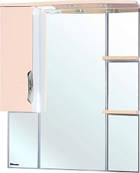 Bellezza Лагуна-85 Зеркало-шкаф Бежевый, встроенный светильник, левый
