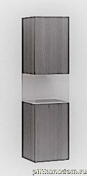 Vitra Memoria 58387 Высокий шкаф в середине со стеклянным кубом, с дверцей левой, серый