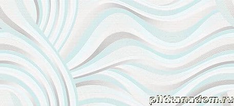 Cersanit Tiffany Blue (TV2G051) Вставка волна белый 20x44 см
