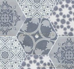 Pamesa Ceramica Jubilee-Mayfair-Carnaby Hex Sloane Cement mix Compacglass Керамогранит 19,8х22,8 см