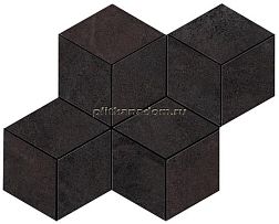 Atlas Concorde Blaze Iron Mosaico Esagono Lapp (A0UN) Неглазурованный керамогранит 35х30 см
