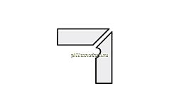 Interbau Nature Art 113 R10 Gold Braun Плинтус ступени правый 31х36 см