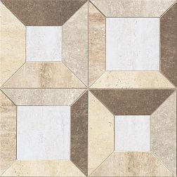 Casalgrande Padana Marmoker Cassettone Travertino Lucido Декор 29,5x29,5 см
