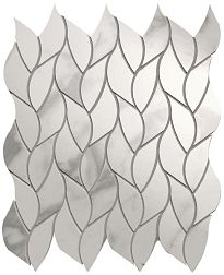 Fap Ceramiche Roma Gold Carrara Superiore Leaves Белая Полированная Мозаика 25,9х30,9см