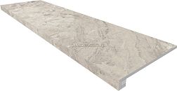 Ametis Oceanmist OM01 Light Grey Серая Матовая + Подступенок (14,5x120) Ступень 33x120 см
