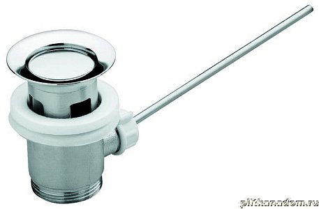 Emmevi Rubinetterie С05504 Донный клапан металлический с отверстием 32 мм (белый-хром)
