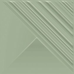 Paradyz Feelings Green Structure Shiny Зеленая Глянцевая Структурированная Настенная плитка 19,8x19,8 см