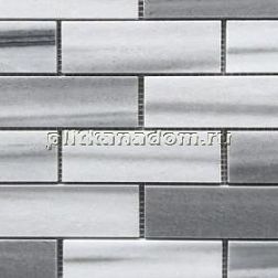 Caramelle Pietrine 7 мм Cristallino Striato Pol Мозаика 30,5х32,5х0,7 (2,3х7,3) см