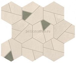 Atlas Concorde Boost Pro Ivory Mosaico Hex Olive Мозаика 25x28,5 см