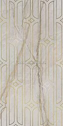 Kerama Marazzi Ифран Декор серый светлый глянцевый обрезной 60x119,5 см