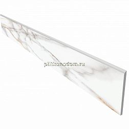 Ametis Supreme SM03 Ferrum Белый Полированный Плинтус 7х60 см