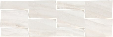 Argenta Ceramica Lira Prisma White Настенная плитка 25х75 см