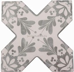 Cevica Becolors Cross Dec. Stencil Grey Керамогранит 13,25х13,25 см