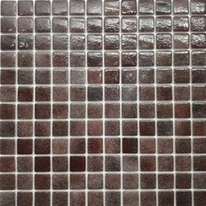 Gidrostroy Стеклянная мозаика QN-101 Коричневая Глянцевая 2,5x2,5 31,7x31,7 см
