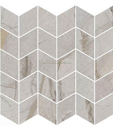 Kerama Marazzi Ифран Декор мозаичный серый светлый глянцевый обрезной 30x31,2 см