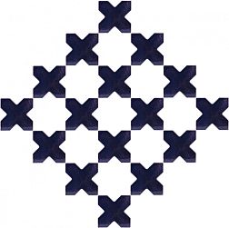 ПентаКерамика Крест 2 Настенная плитка ручной работы 9х9 см