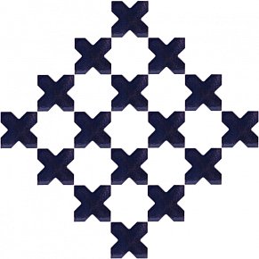 ПентаКерамика Крест 2 Настенная плитка ручной работы 9х9 см