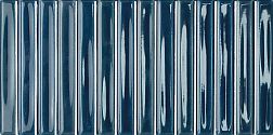 Wow Colour Notes Bars Indigo Синяя Глянцевая Настенная плитка 12,5x25 см
