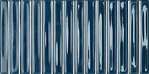 Wow Colour Notes Bars Indigo Синяя Глянцевая Настенная плитка 12,5x25 см